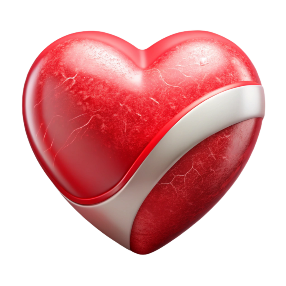 wonderful artistic Healthy Heart Icon Red Gradient Isolated authentic png