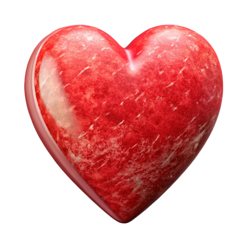 dramatic abstract Healthy Heart Icon Cutout with Red Color professional png