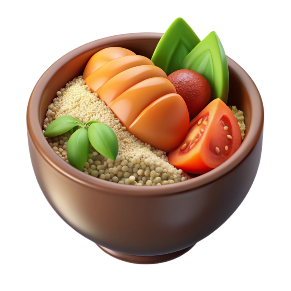 extraordinary contemporary Healthy Lunch Bowl with Quinoa and Vegetables genuine png