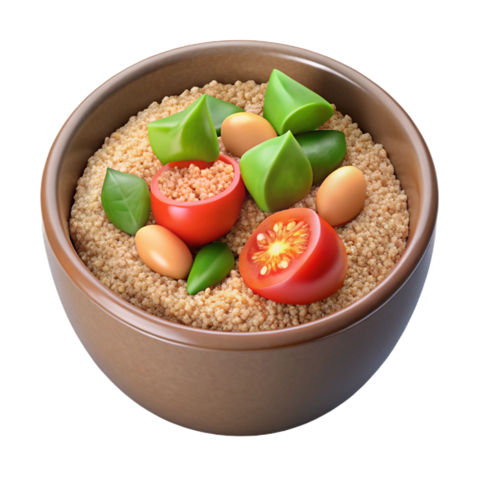 vibrant modern Healthy Lunch Quinoa Salad Transparent Background professional png