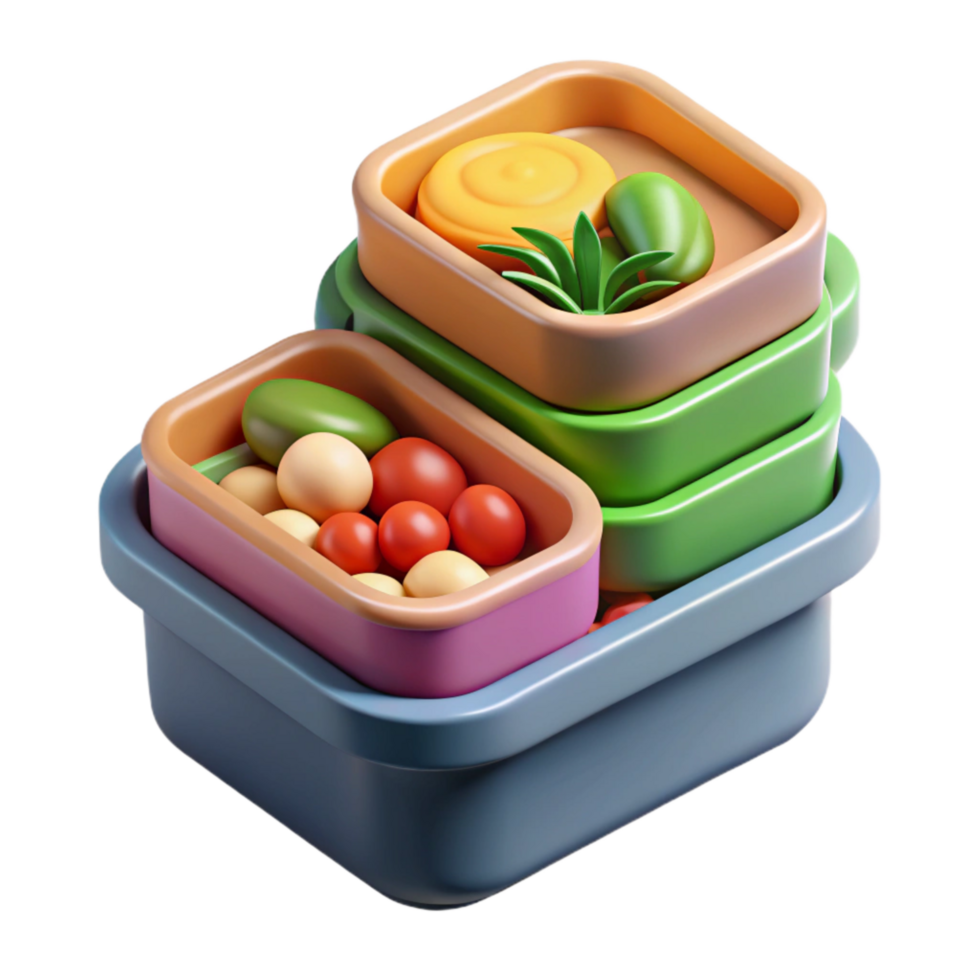 stunning rustic Healthy Meal Prep Containers Cutout high resolution png