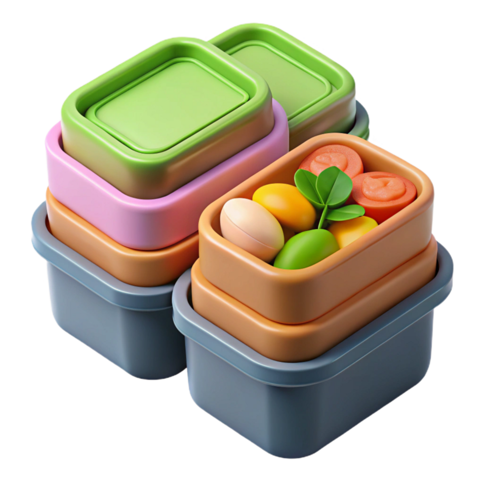 wonderful vintage Healthy Meal Prep Containers Cutout authentic png