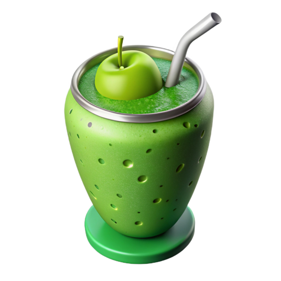 vibrant artistic Healthy Smoothie Green Blend Cutout authentic png