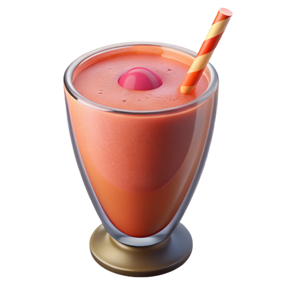 extraordinary rustic Healthy Smoothie in Glass Front View Isolated premium png