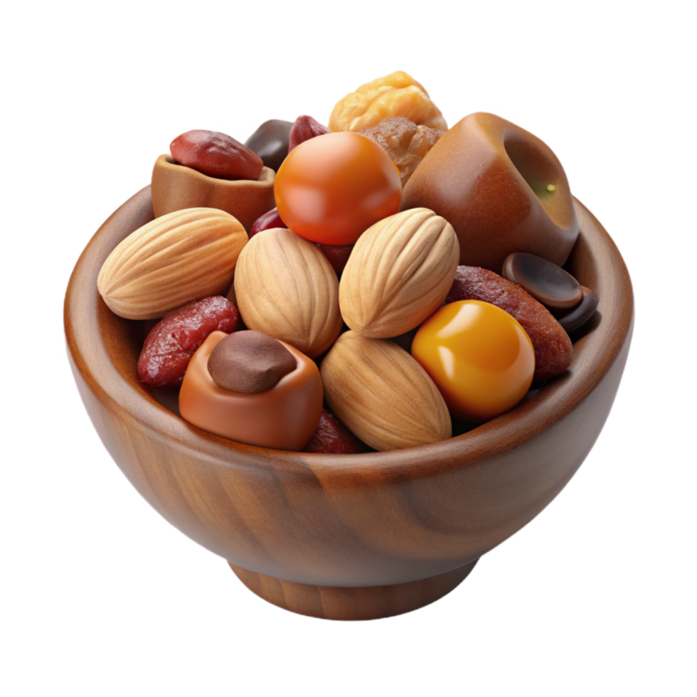 elegant abstract Healthy Snack Trail Mix Cutout authentic png