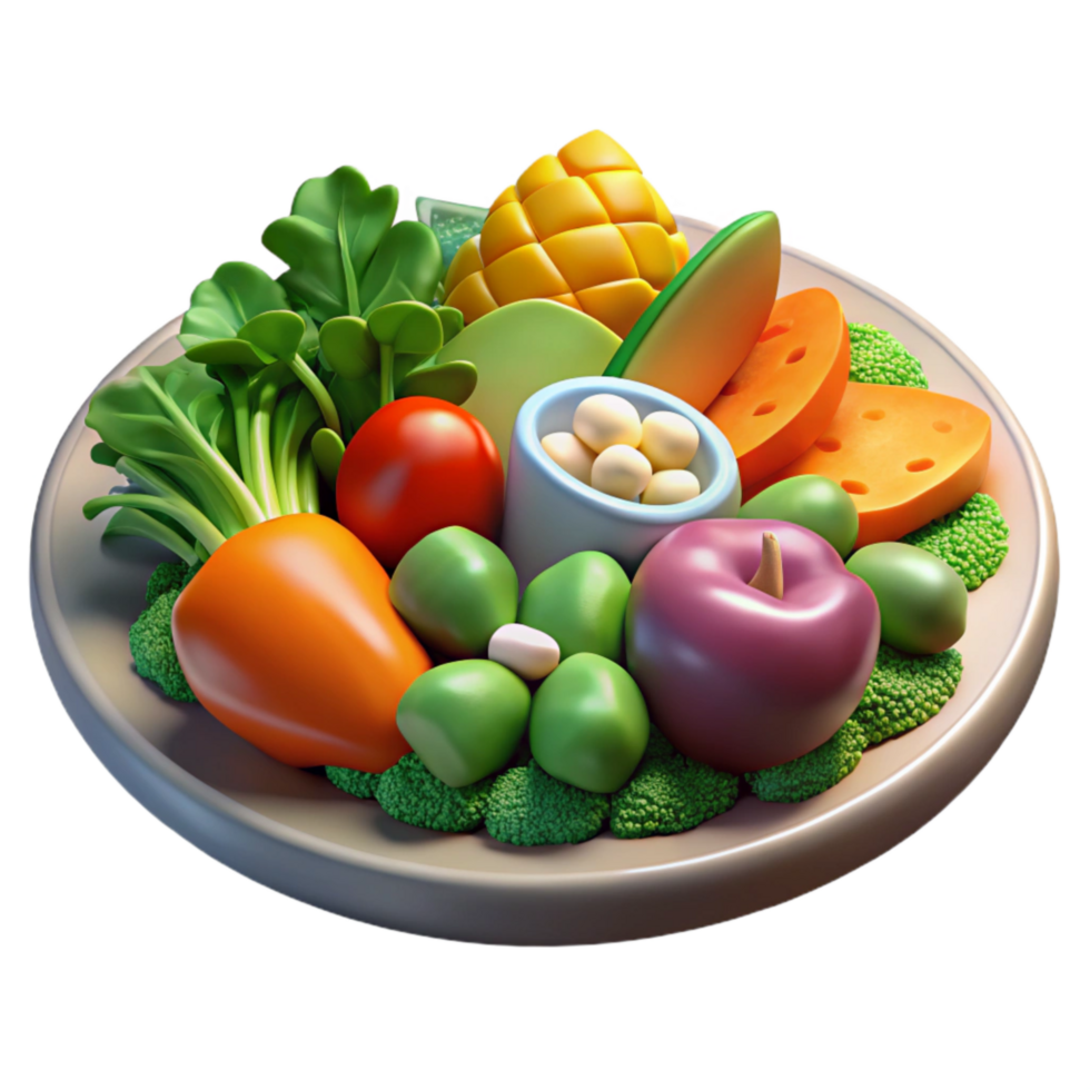stunning vintage Healthy Vegetable Platter Colorful Arrangement Transparent Background detailed png