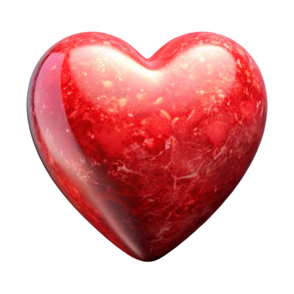magnificent rustic Heart Icon Red Isolated Transparent Background high resolution png