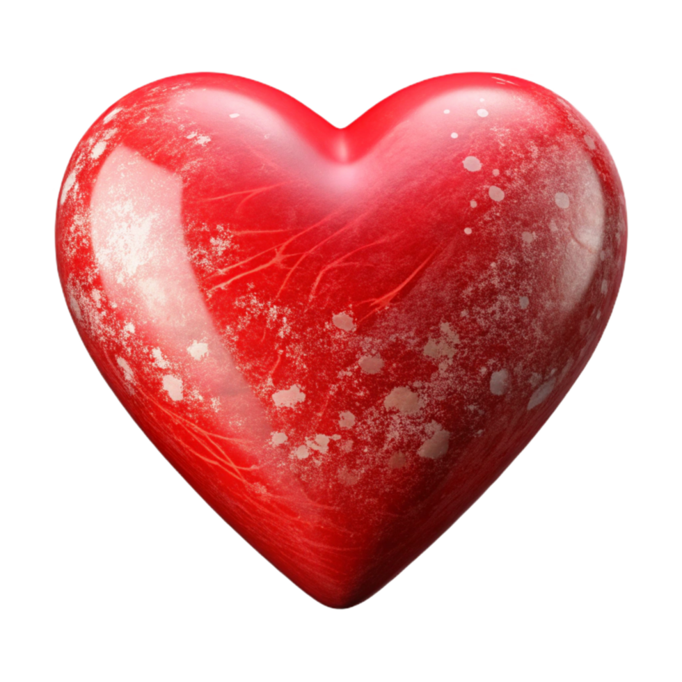 beautiful minimalist Heart Icon Red Isolated Transparent Background genuine png