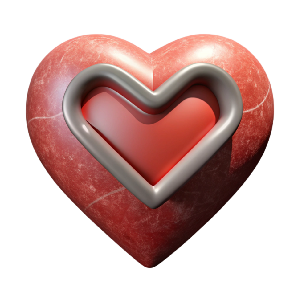 magnificent traditional Heart Shaped Breathing Exercise Icon Isolated professional png