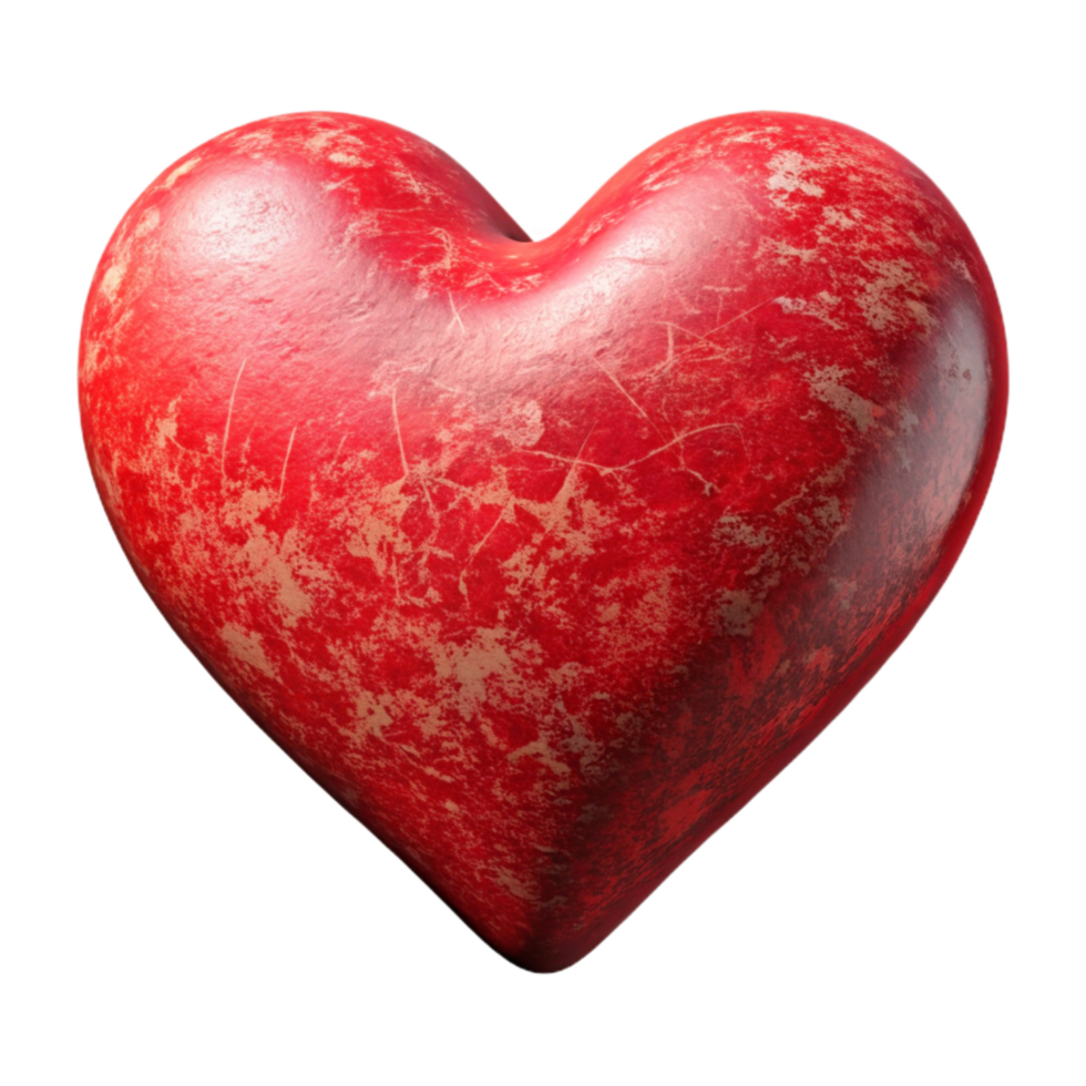 wonderful minimalist Heart Shape Red Cutout premium png