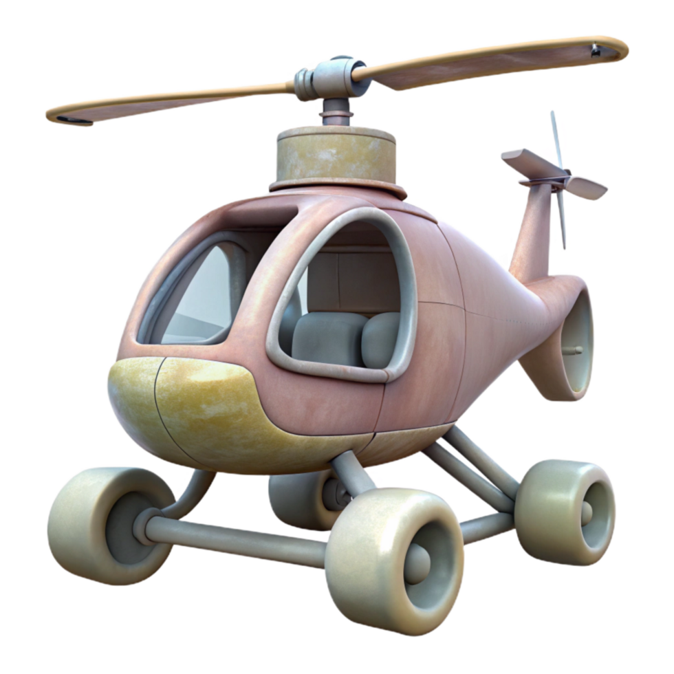 stunning rustic Helicopter Landing Gear Isolated detailed png