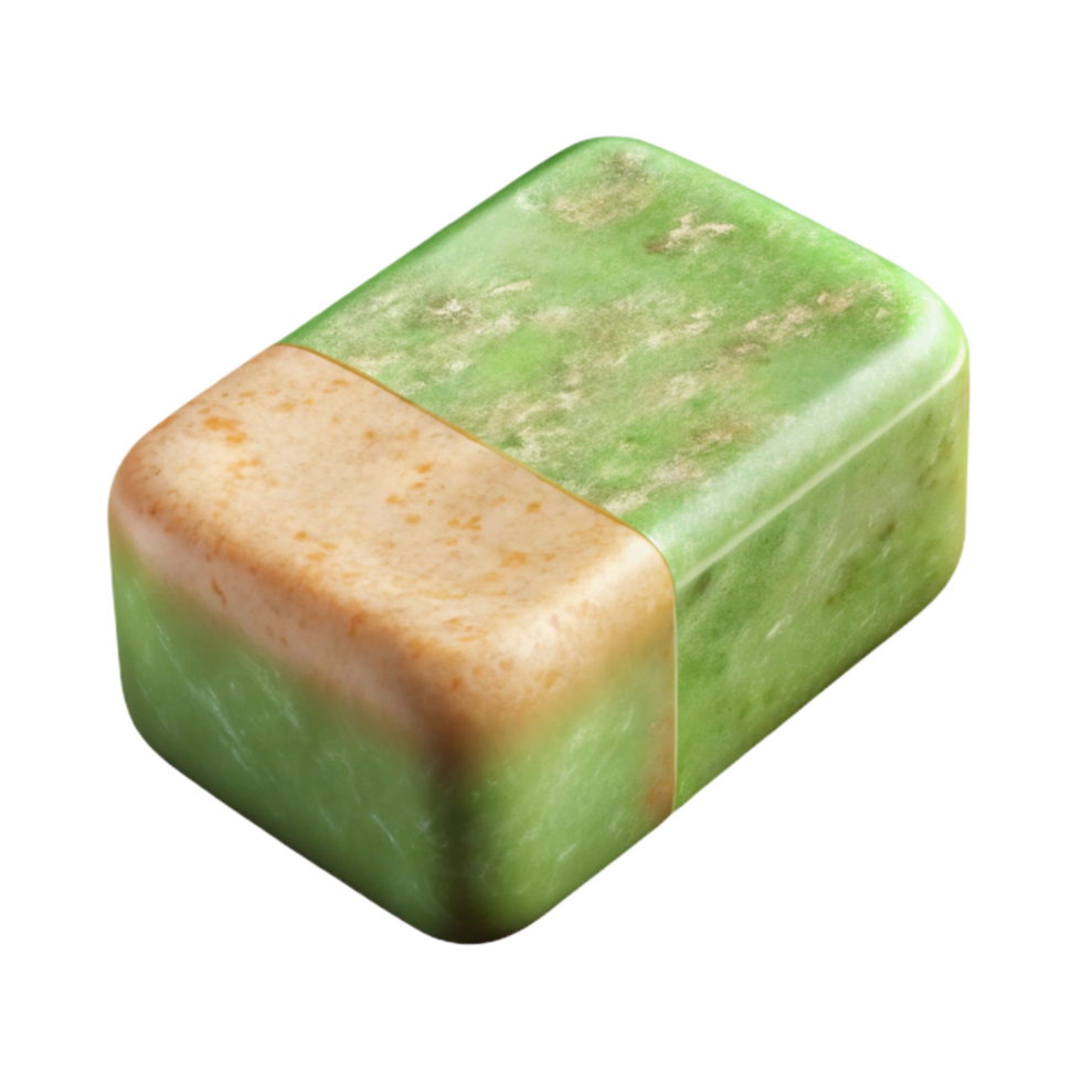 elegant modern Herbal Soap Bar Isolated with Natural Texture authentic png
