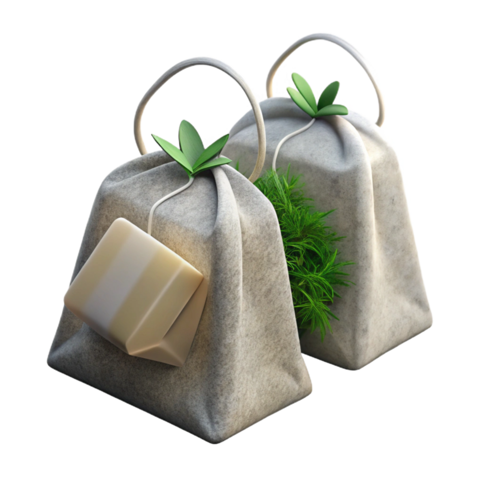impressive creative Herbal Tea Bags Natural Ingredients Transparent Background Cutout 4K png