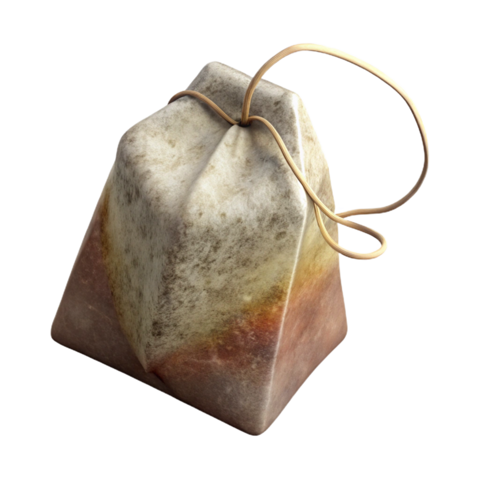 impressive rustic Herbal Tea Bag with String Cutout high quality png