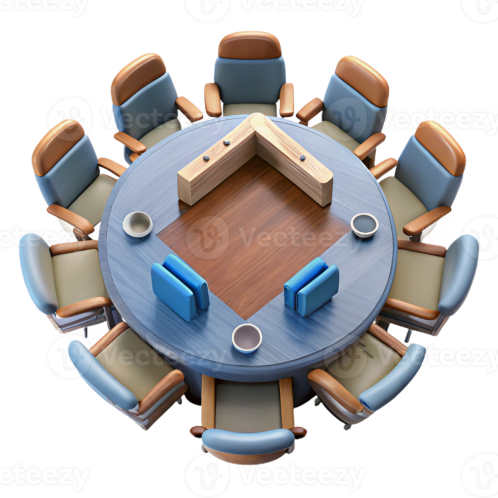 extraordinary classic High Angle View of Business Meeting Isolated genuine png