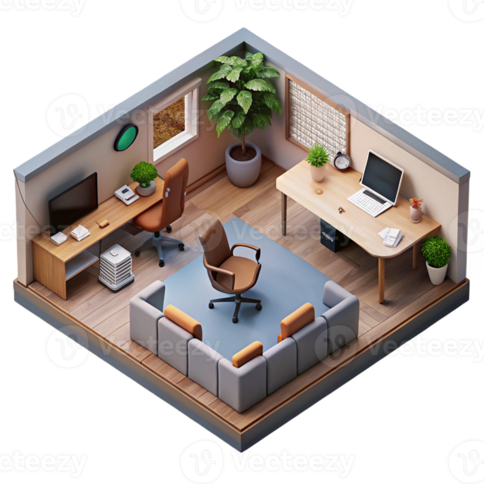 impressive rustic High Angle View of Business Meeting Isolated high resolution png