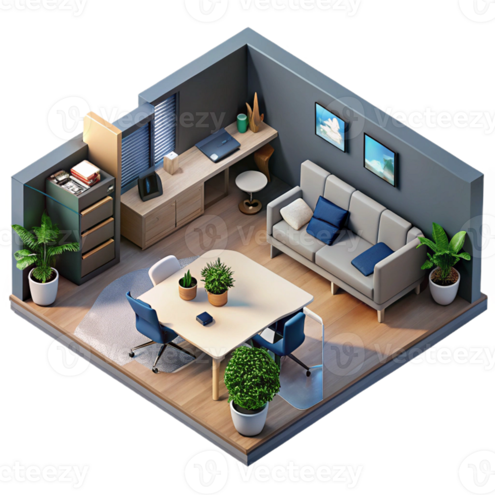 wonderful creative High Angle View of Business Meeting Isolated high quality png
