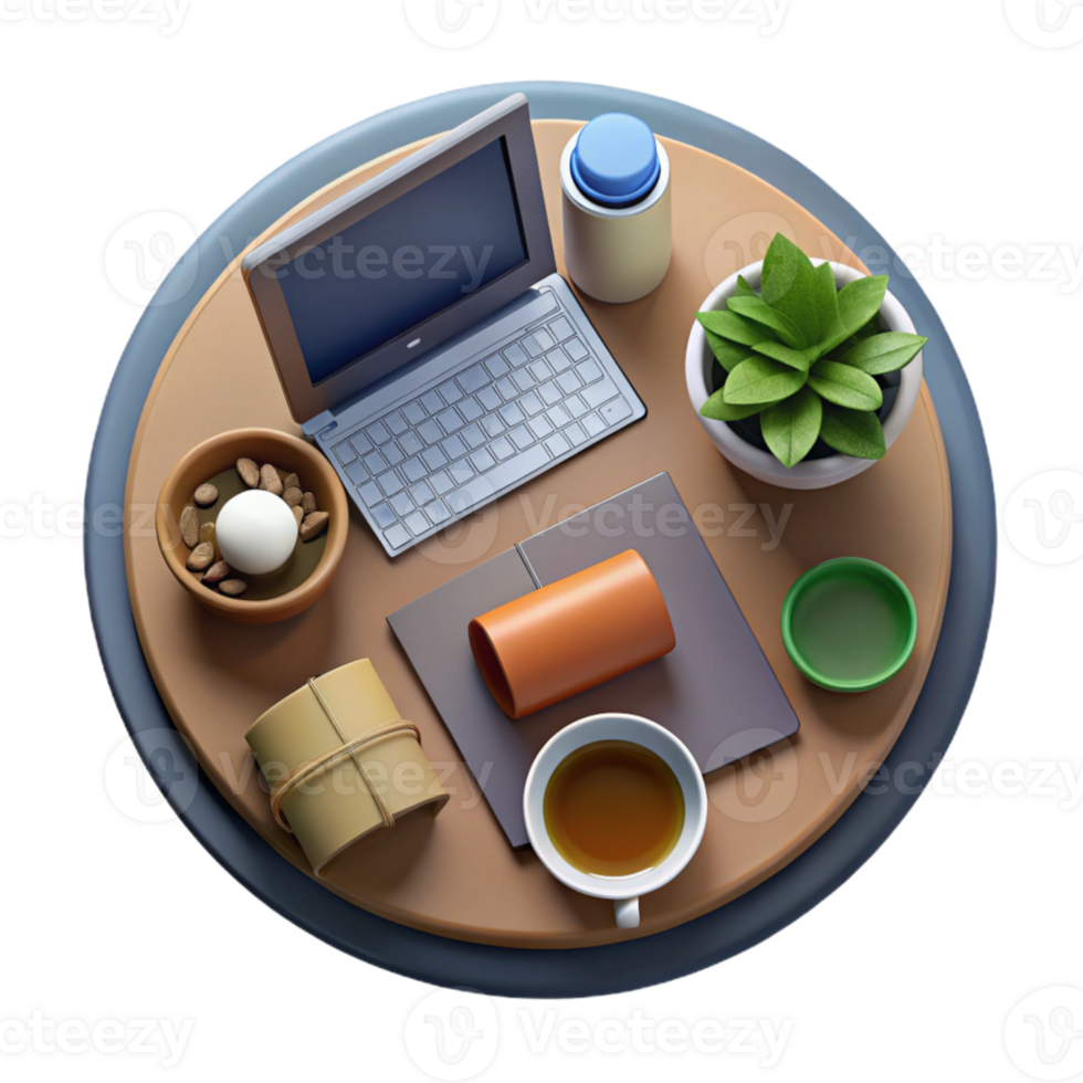 elegant creative High Angle View of Business Meeting Isolated high quality png