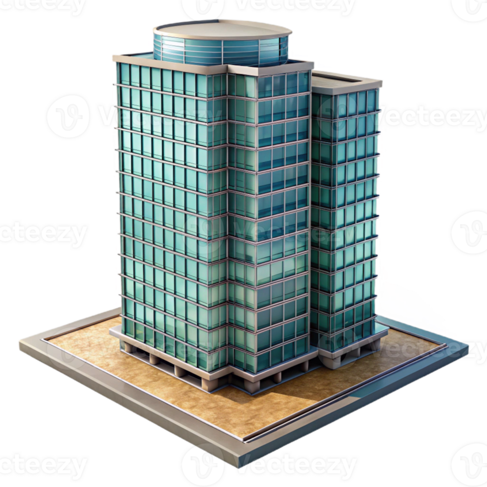 stunning traditional High Rise Building Reflection Glass Facade Cutout high quality png