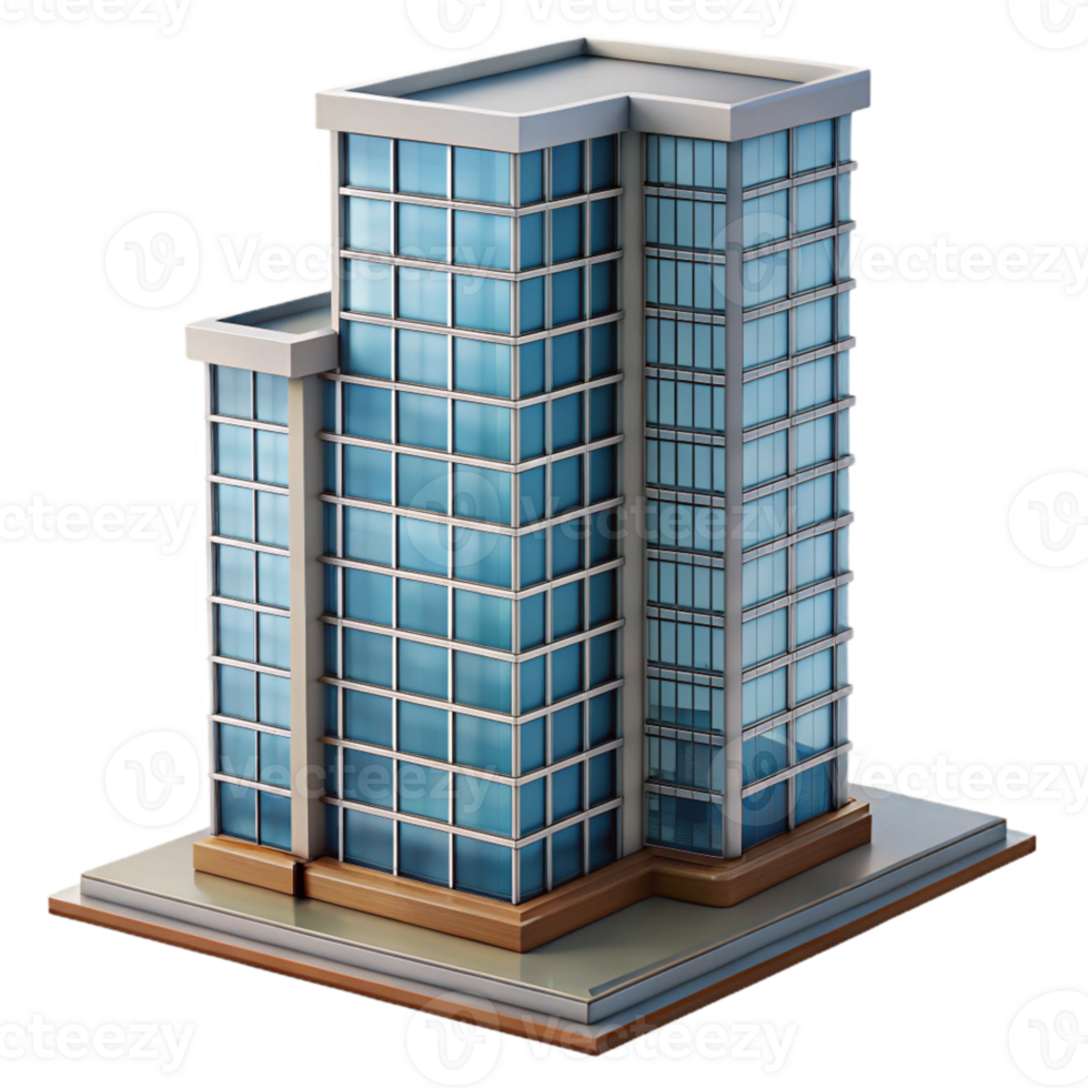 magnificent rustic High Rise Building Reflection Glass Facade Cutout detailed png