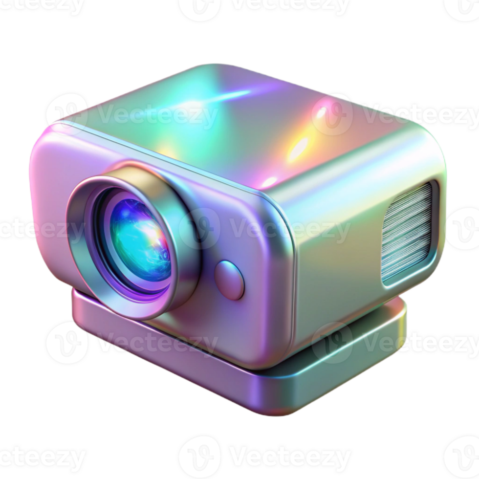 serene creative Holographic Projector Creating d Image Transparent 4K png