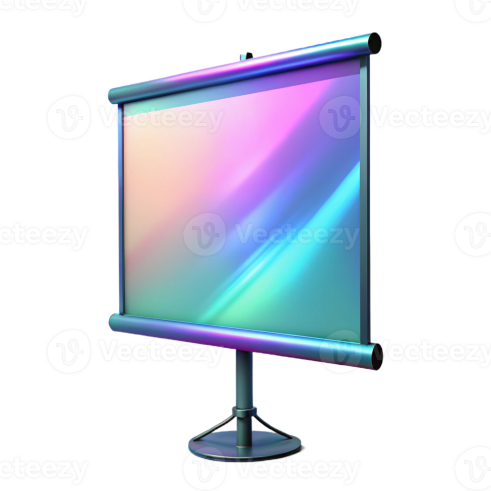 extraordinary rustic Holographic Projection Screen Front View Isolated Cutout high quality png