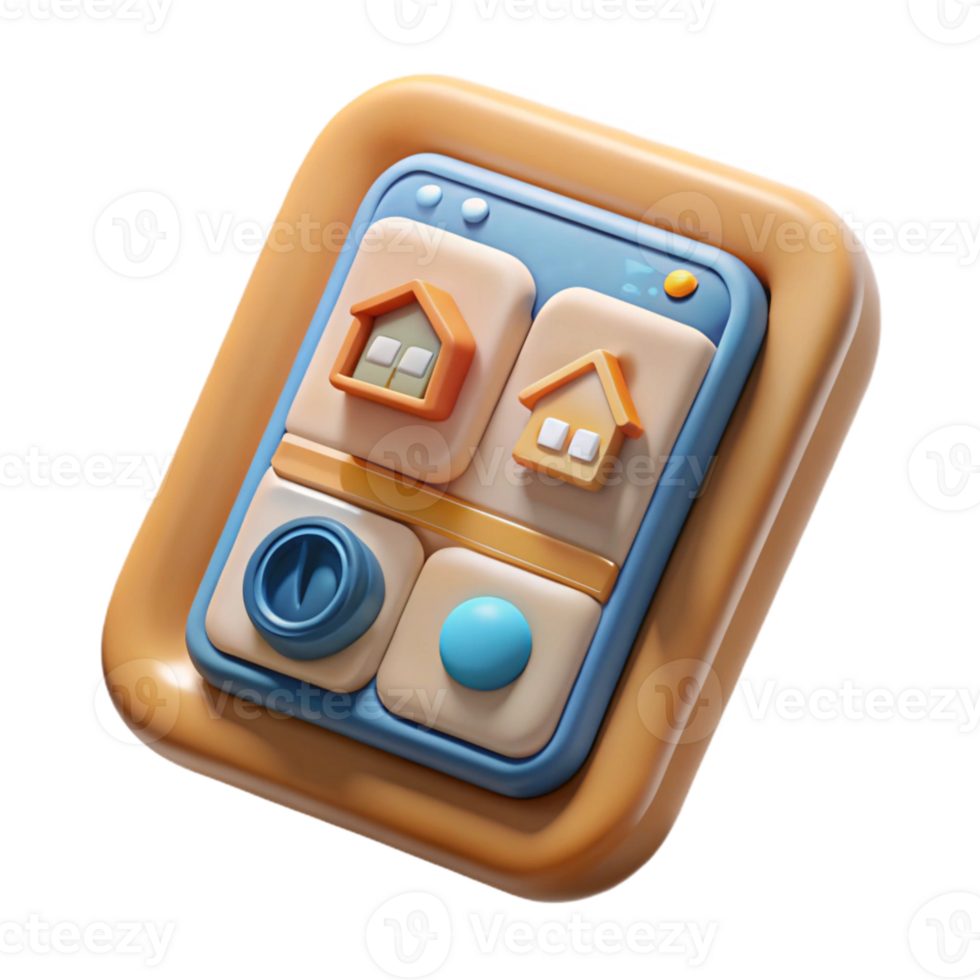 impressive abstract Home Automation Controller Touchscreen Transparent Background original png
