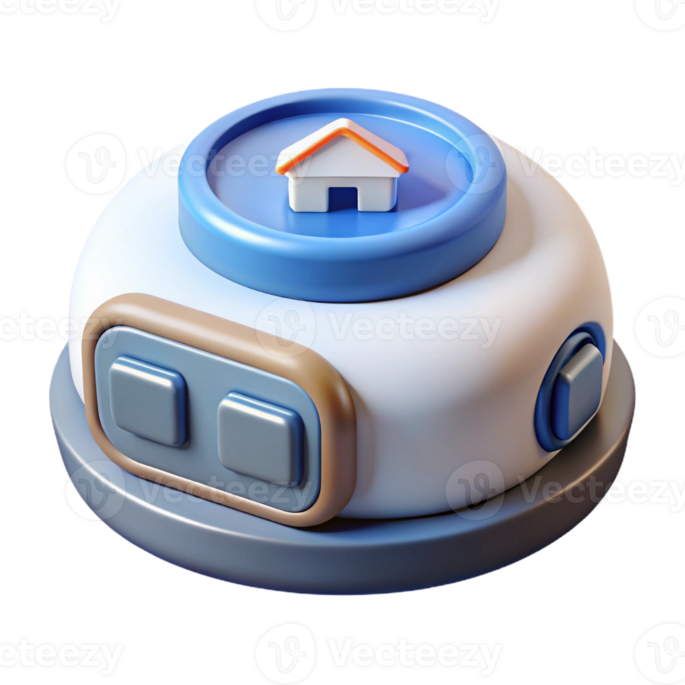 wonderful creative Home Automation Hub Front View Isolated on Transparent Background genuine png