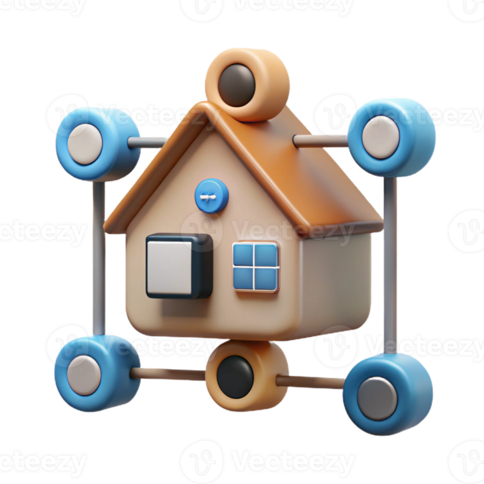 impressive traditional Home Automation System Diagram Transparent Background professional png