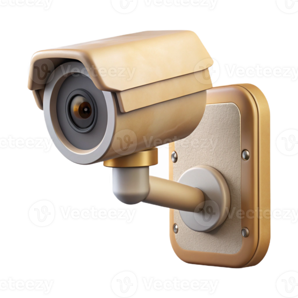elegant vintage Home Security Camera Wall Mounted Transparent Background detailed png