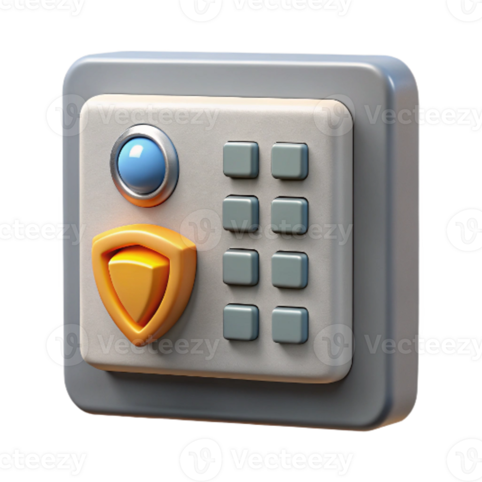 magnificent modern Home Security System Control Panel Isolated Element original png