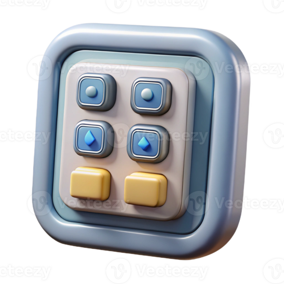 wonderful creative Home Security System Keypad Front View Transparent original png