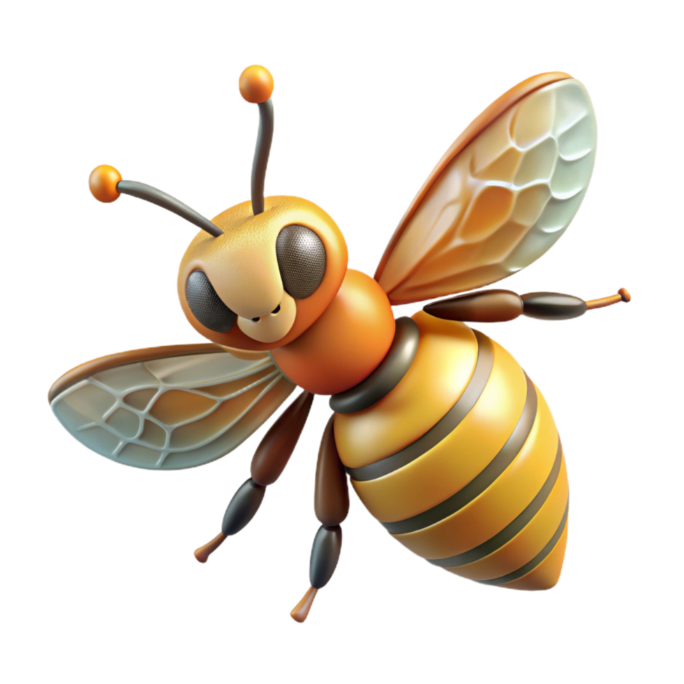 wonderful rustic Honeybee Transparent Background Collecting Pollen professional png