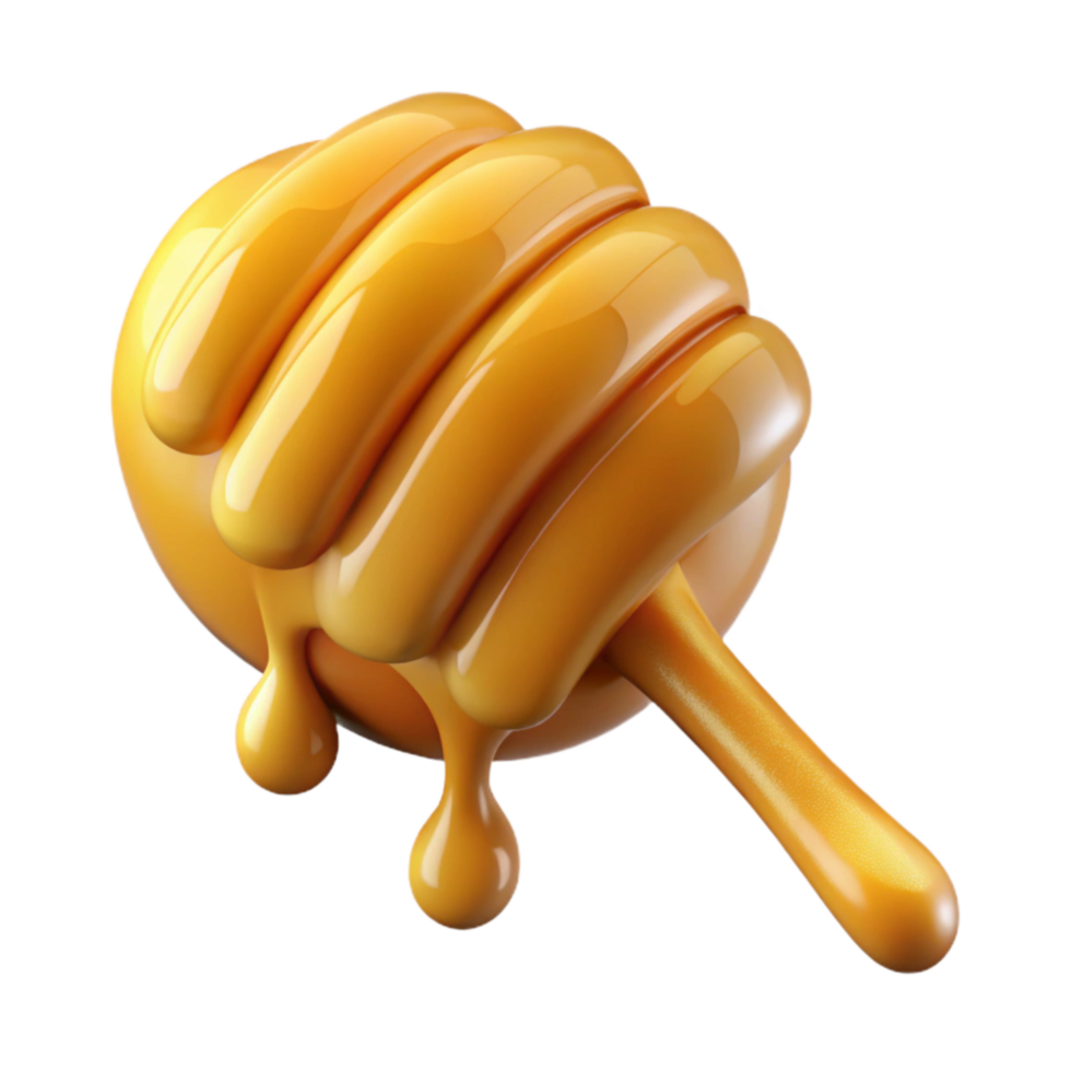 vibrant abstract Honey Drizzle Cutout with Golden Color high quality png