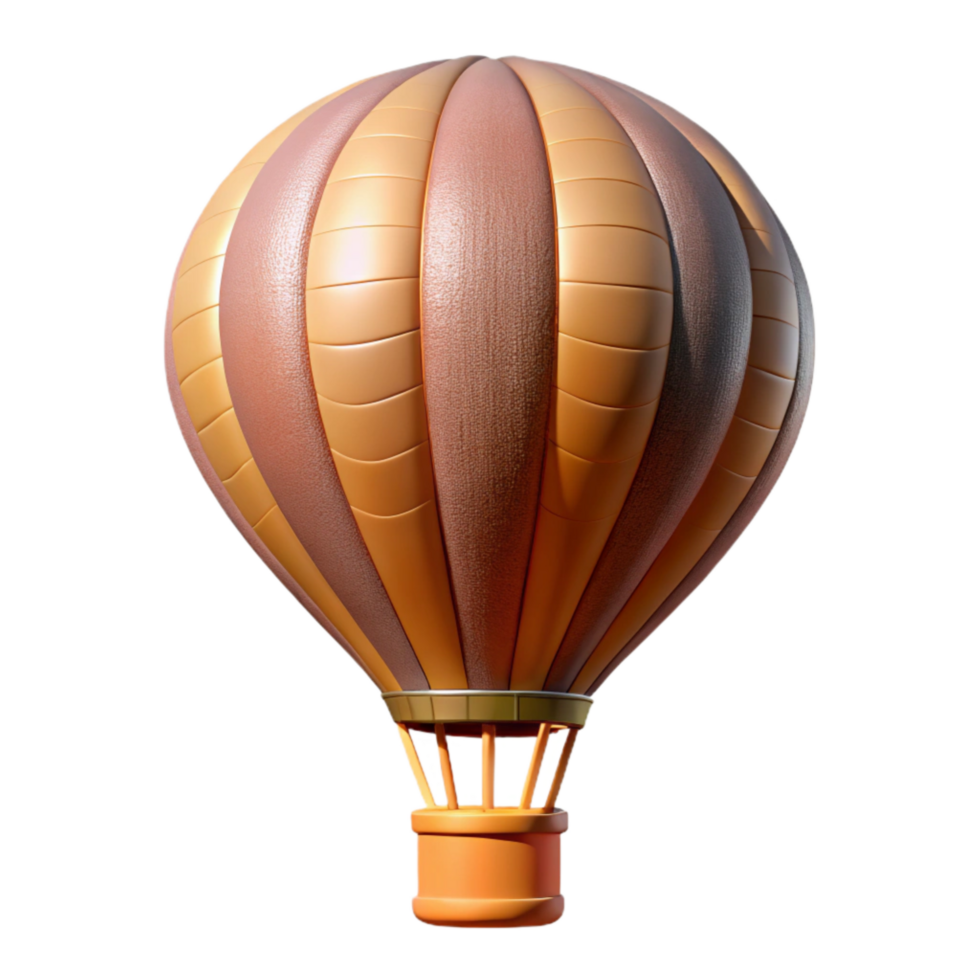dramatic rustic Hot Air Balloon Soaring Transparent Background authentic png