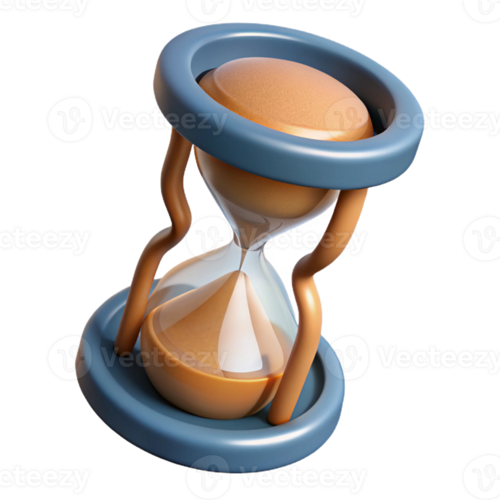 magnificent artistic Hourglass Top View Isolated detailed png