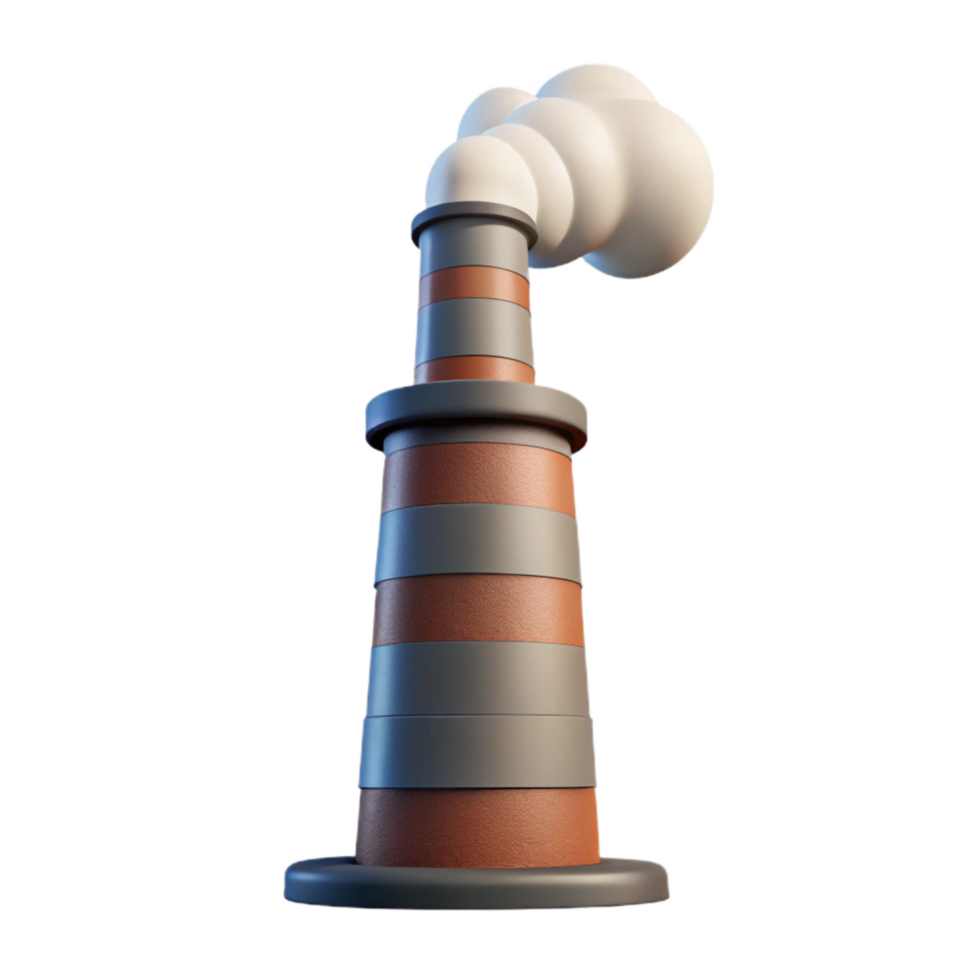 extraordinary rustic Industrial Chimney Smoke Stack Transparent Background high quality png