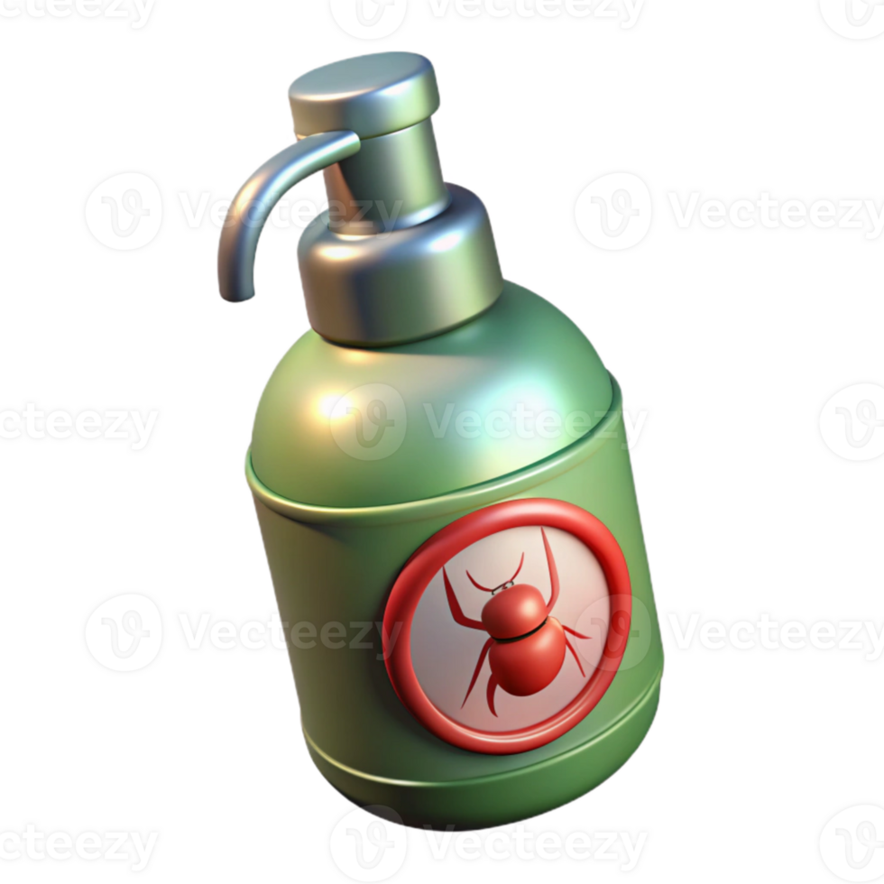 dramatic contemporary Insect Repellent Spray Bottle Isolated high quality png