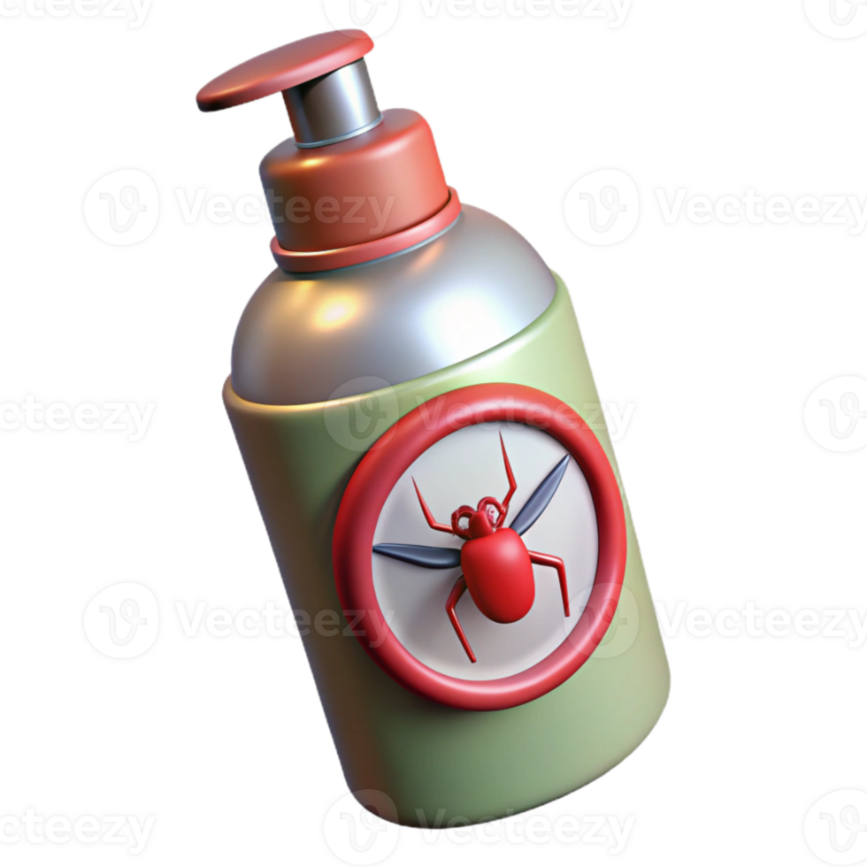 vibrant modern Insect Repellent Spray Bottle Isolated original png