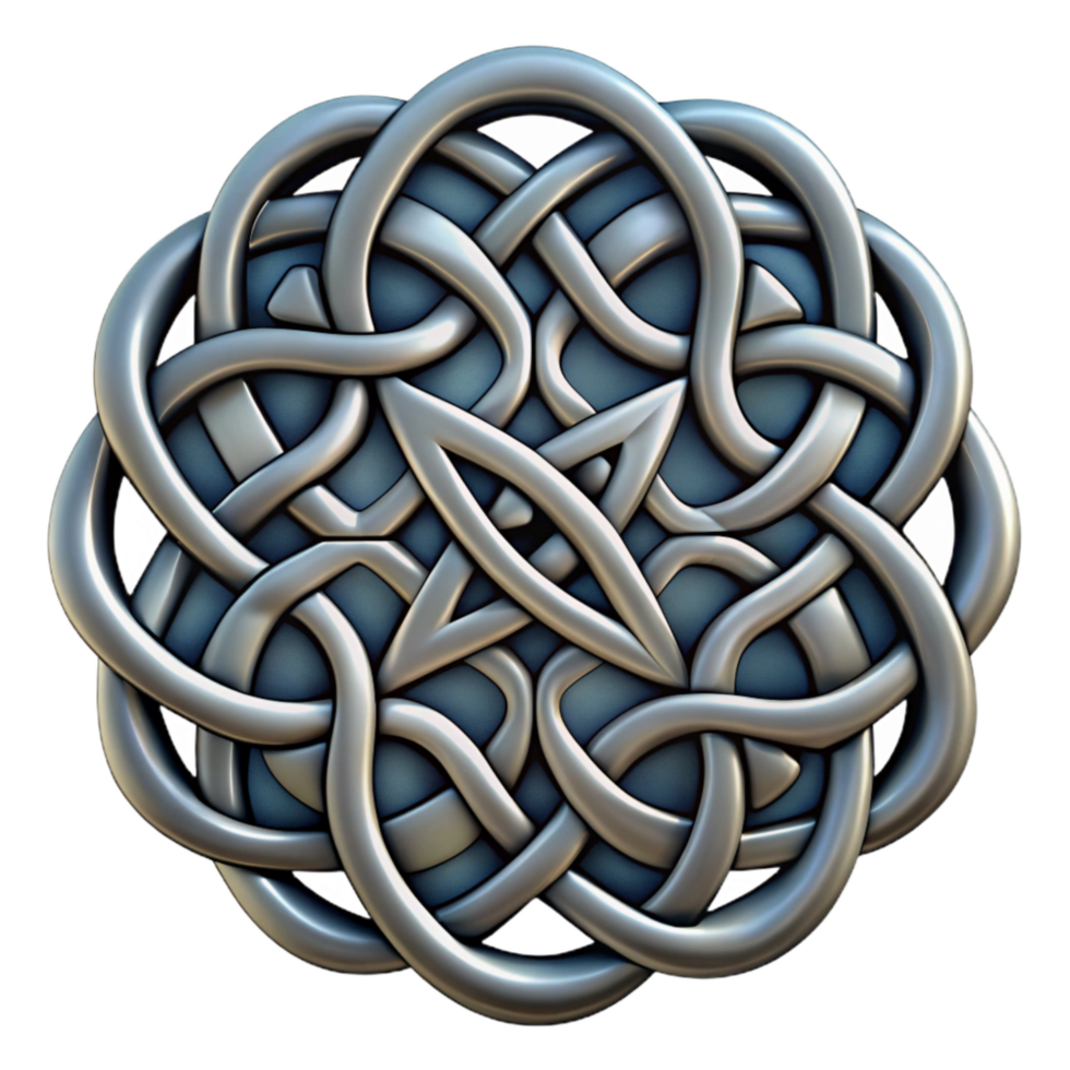 serene abstract Intricate Celtic Knotwork Design Isolated Element high resolution png