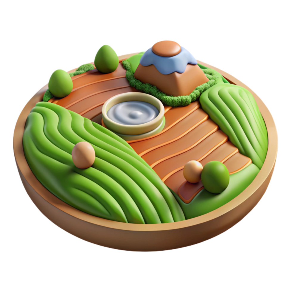 beautiful modern Isolated Farmland with Circular Irrigation Patterns Cutout exclusive png