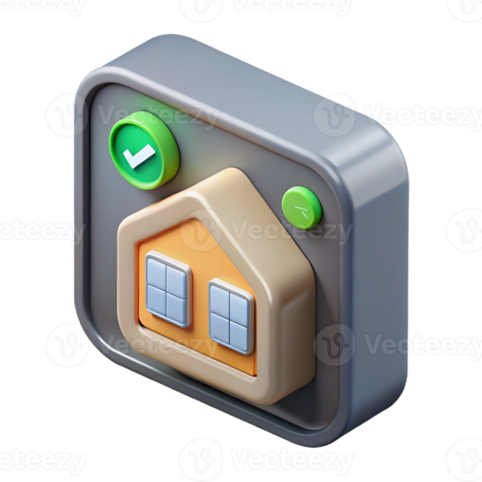 wonderful contemporary Isometric Smart Home Control Panel Isolated Element high resolution png