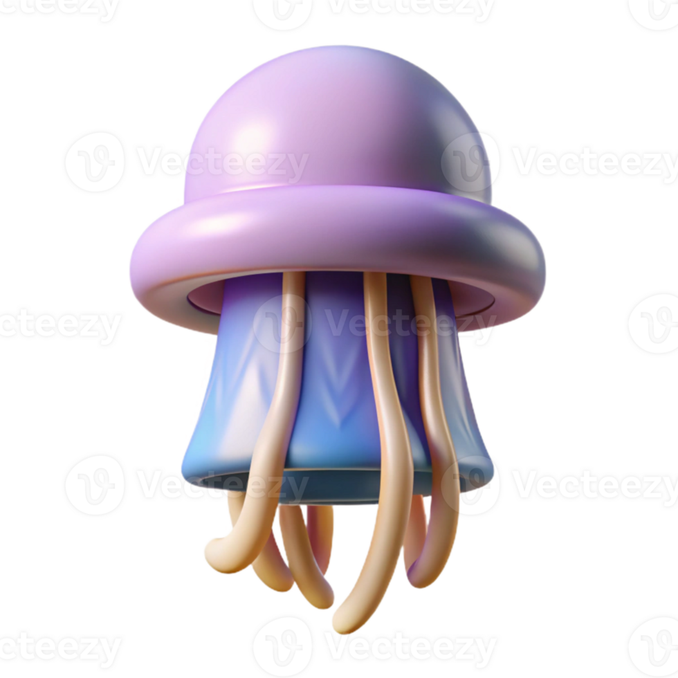 extraordinary modern Jellyfish Cutout Isolated with Translucent Bell genuine png