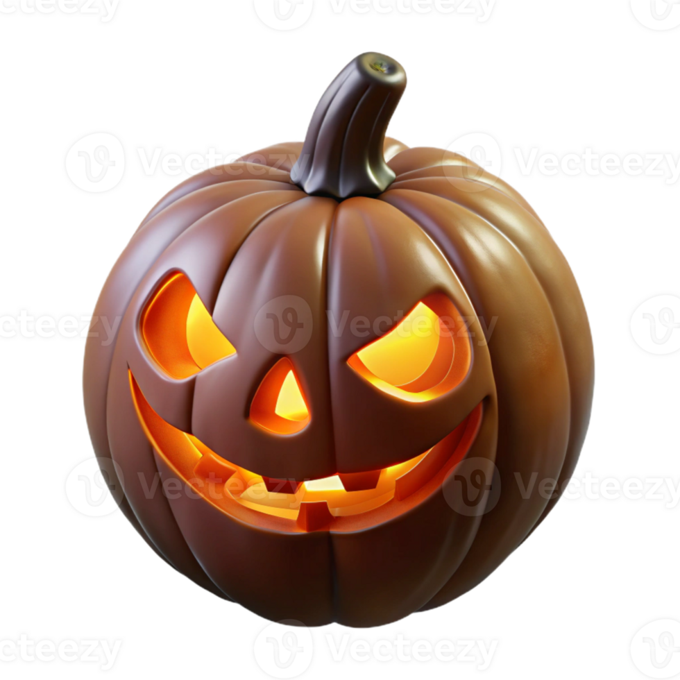 vibrant vintage Jack O Lantern with Glowing Eyes Transparent Background genuine png