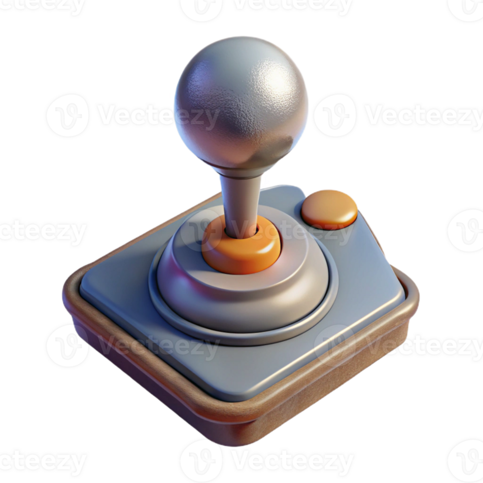serene traditional Joystick Top View Isolated with Shadow professional png