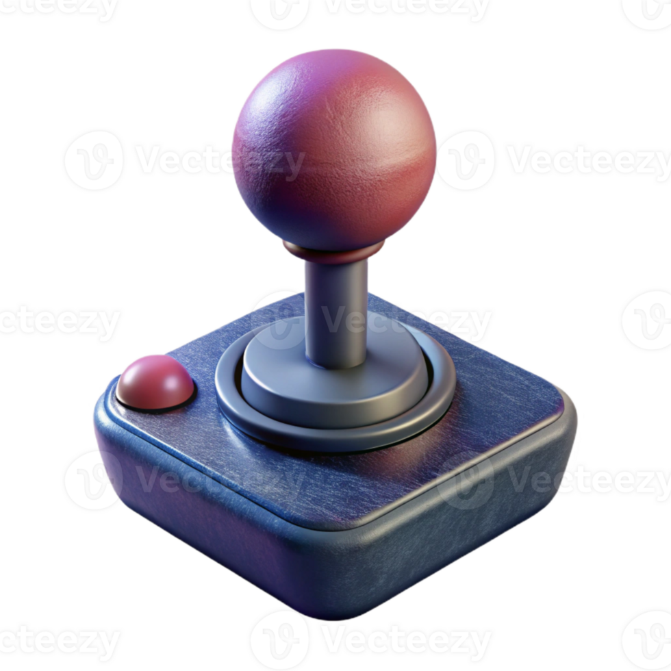 magnificent modern Joystick Top View Isolated with Shadow original png