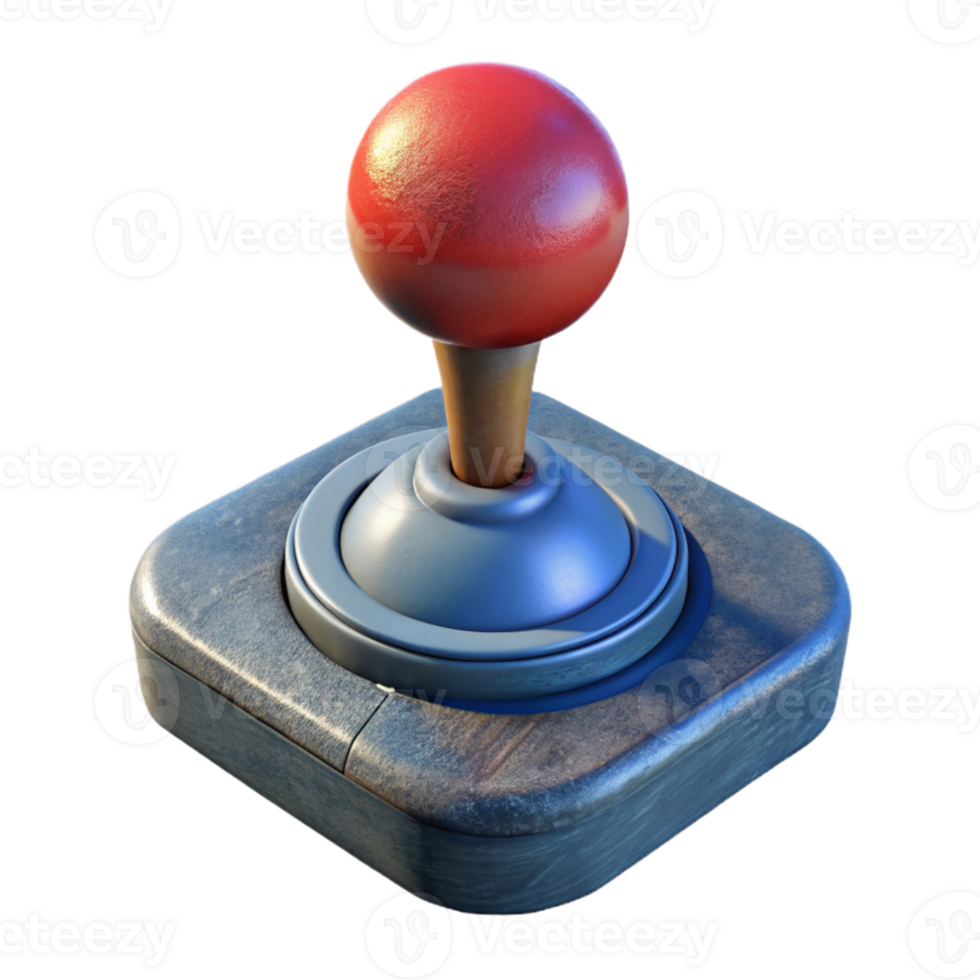 stunning abstract Joystick Top View Isolated with Shadow premium png