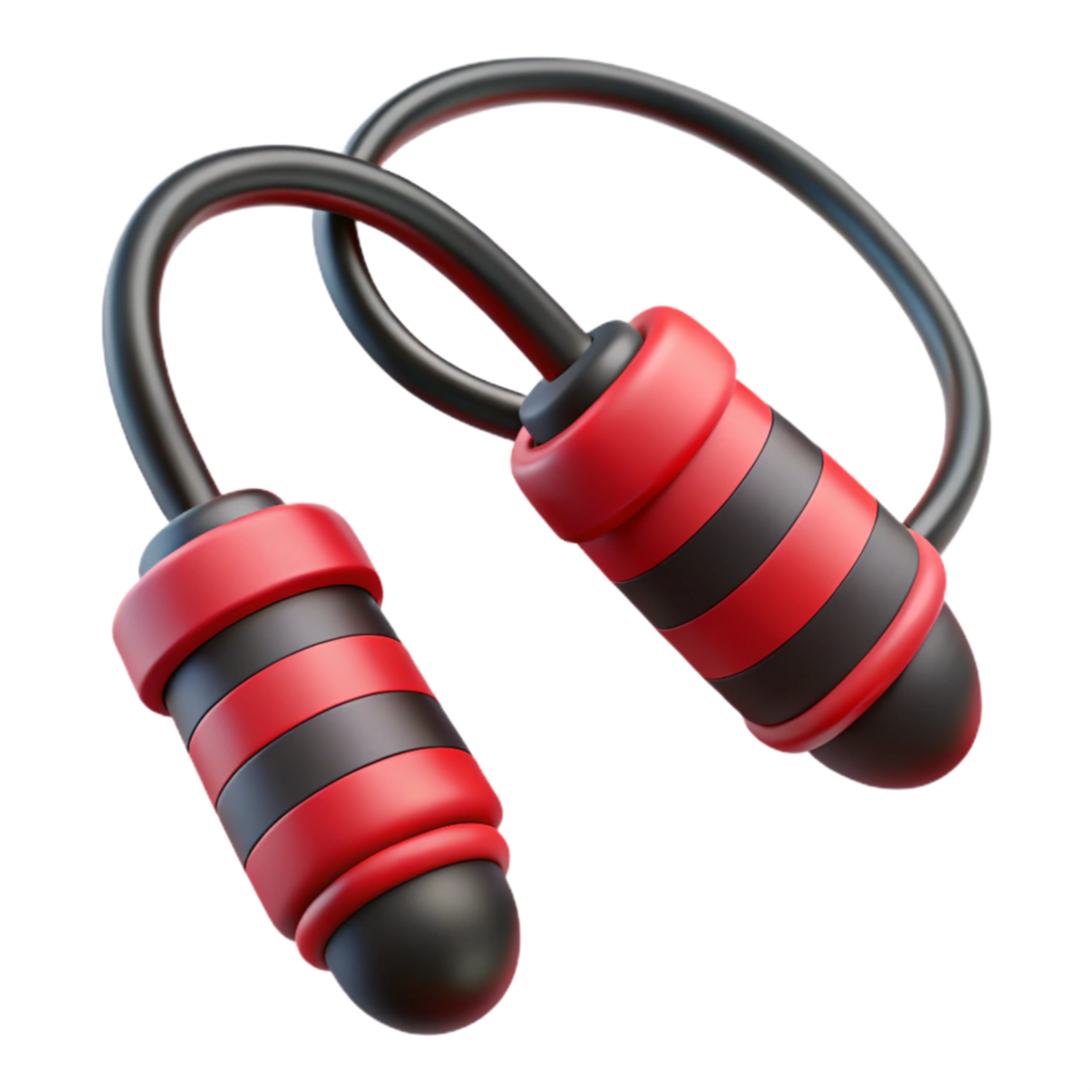 serene creative Jump Rope Red and Blue Isolated premium png