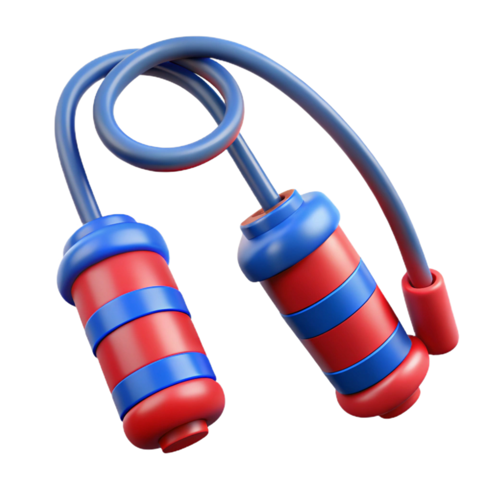 wonderful modern Jump Rope Red and Blue Isolated professional png