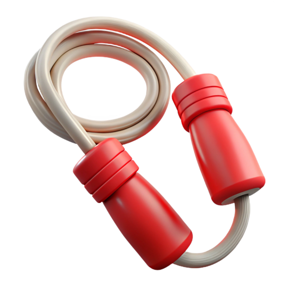 magnificent modern Jump Rope Red Cutout Transparent Background 4K png